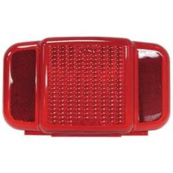 Replacement Lens Fits Peterson Light Series 457457L Rectangular Red