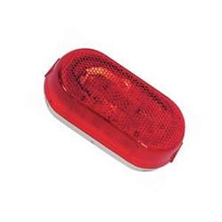 V108WR Oval Clearance Light, Red