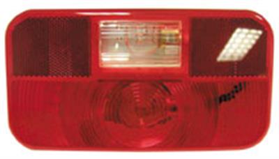 Peterson Mfg V2592225 Stop44; Turn & Tail Light Lens44; Red