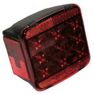 Peterson Mfg V840L Trailer Light - Red - Square
