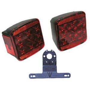 V941 Trailer Light - Red - Square