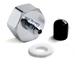 16230 6AN Nitrous Oxide Bottle Nut Adapter