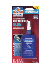 24240 Medium Strength Threadlocker- Blue - 36 Ml.