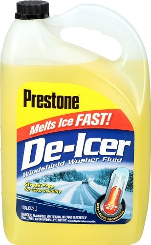 Windshield Washer/De-Icer, Bottle, 1 gal, Ready to Use, Premixed, Windshield Washer Fluid