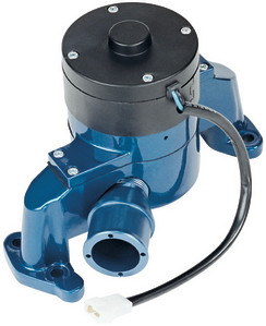 66225B Electric Water Pump - Blue - Aluminum - High Performance Racing