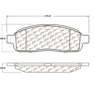 Stop Tech 10413920 Brake Pad 2009-2009 Ford F-150 - Semi Metallic