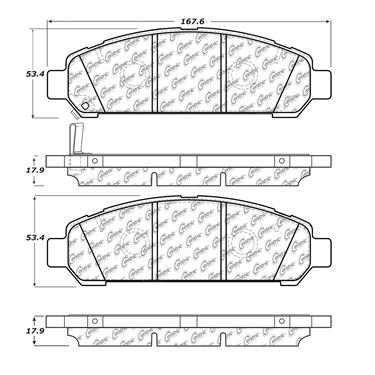 Stop Tech 10414010 Brake Pad 2009-2013 Toyota Venza - Semi Metallic
