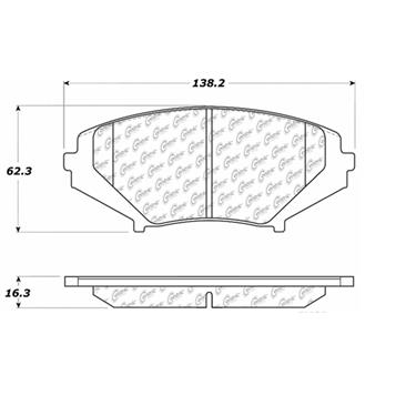 Stop Tech 10510090 Brake Pad For 2004-2011 Mazda Rx-8 - Ceramic