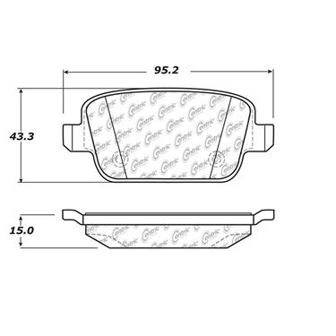 Stop Tech 10513140 Brake Pad - Ceramic