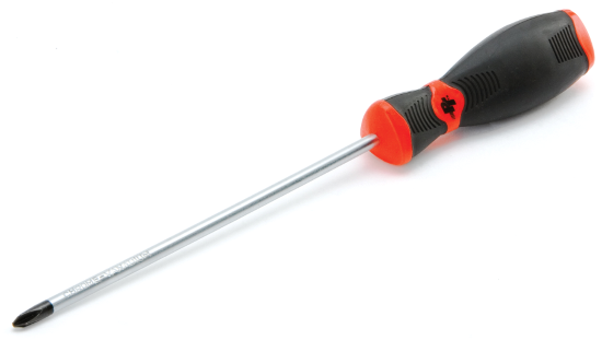 W30962 No.1 Tip Phillips Screw Driver with Shaft & Clear Handle, 6 in.