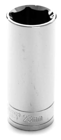 W32423 0.5 In. Drive 23 mm. 6 Point Deep Well Socket