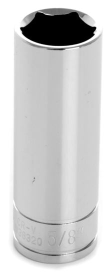 W38320 0.38 In. Drive 0.63 In. 6 Point Deep Well Socket