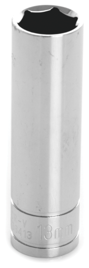 W38413 0.38 In. Drive 13 mm. 6 Point Deep Well Socket