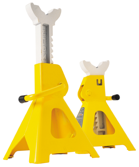 Performance Tool W41022 Ratchet Style Jack Stand Set for Lifting Vehicles, 3-Ton
