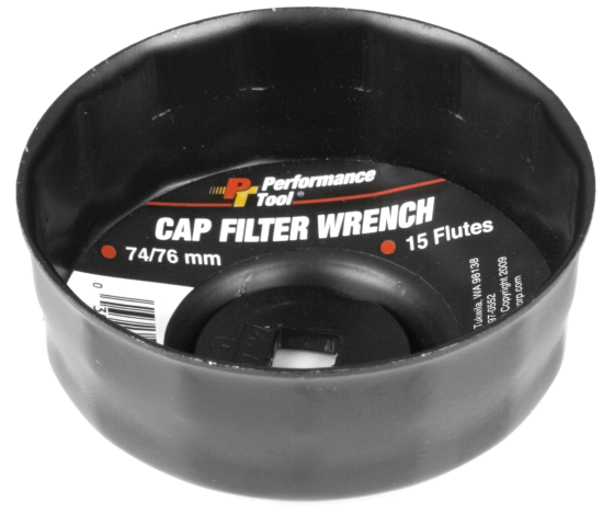 W54105 Filter Cap Wrench 74 & 76 mm., 15 Fl