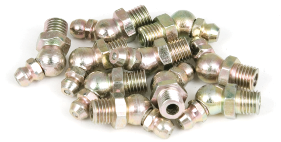 Performance Tool W54260 8mm x 1mm Short 45? Grease Fitting, (Pack of 10)