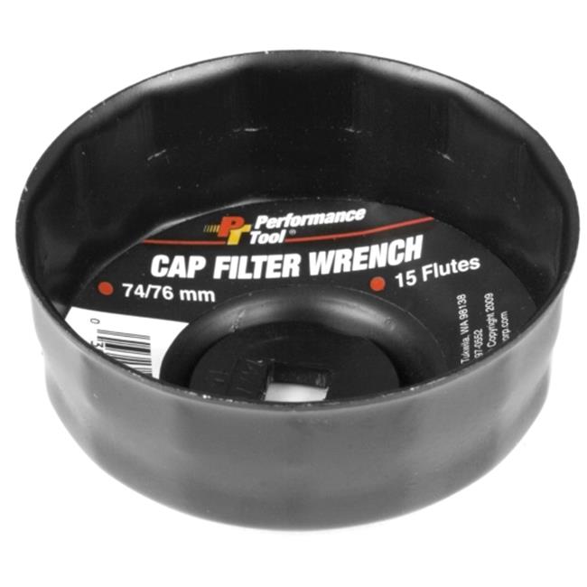 Perform Tool W54105 Filter Cap Wrench 74 & 76 mm. 15 Fl