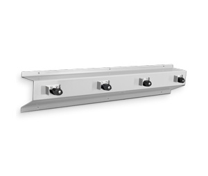 Picture of AJW UJ13B 36 In. Mop Holder Strip & Shelf&#44; 4 Holders - Surface Mounted