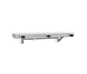 Picture of AJW UJ41C 42 In. Mop Holder & Hook Strip With Shelf- 5 Holders- 4 Hooks