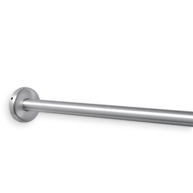 Picture of AJW UX1-C60 1 In. Diameter Shower Curtain Rod&#44; 60 In. L - C-Type Flange