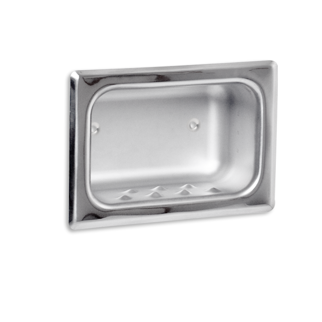 Picture of AJW UX82-BF Bright Soap Dish With Mounting Holes - Recessed