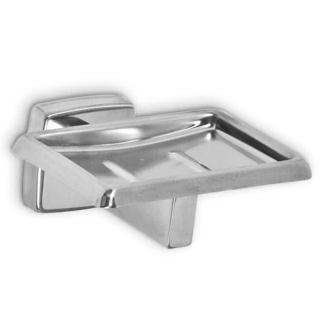 Picture of AJW UX121-SF Satin Soap Dish Without Drainage Holes - Surface Mounted