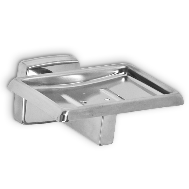 Picture of AJW UX122-BF Bright Soap Dish With Drainage Holes - Surface Mounted