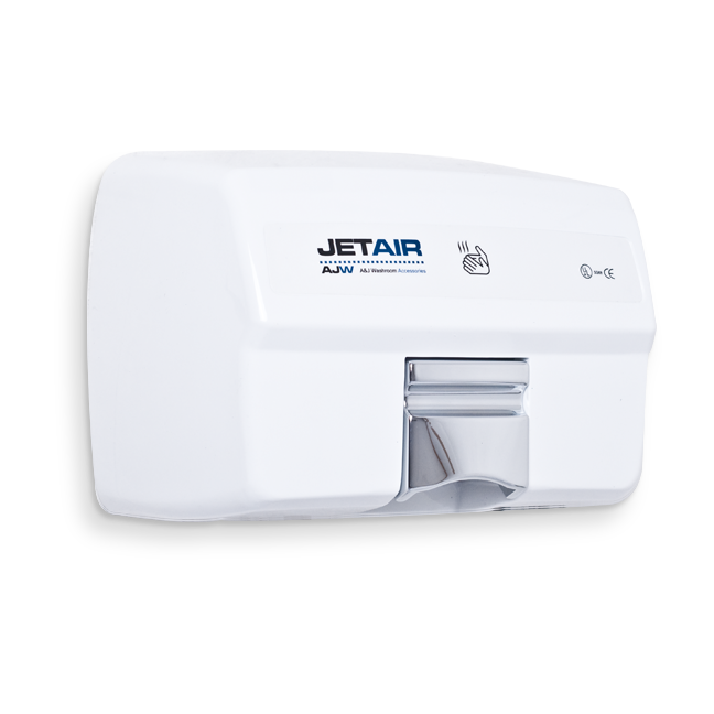Picture of AJW U1525EA-230V Automatic 230 Volt Hand Dryer- White Powder Coat