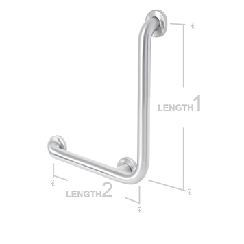 Picture of AJW UG120-K1632R 16 X 32 In. Exposed Flange&#44; 1.25 In. Diameter Grab Bar - Configuration K