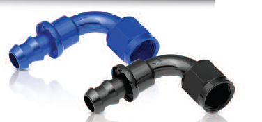 2090122 Push Loc Hose End - Black And Black