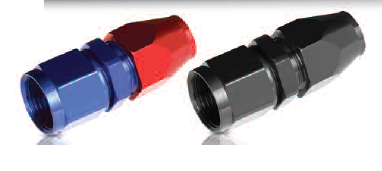 RHP3100-08-08-2 8AN to 0.5 in. Hard Line An Aluminum Hose End, Black