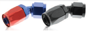 6045121 Non Swivel Hose End - Red And Blue