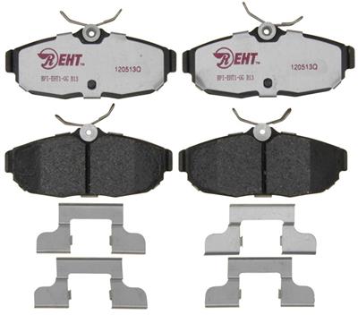 EHT1082H Ceramic Brake Pad Set With Hardware - 2005-2011 Ford Mustang