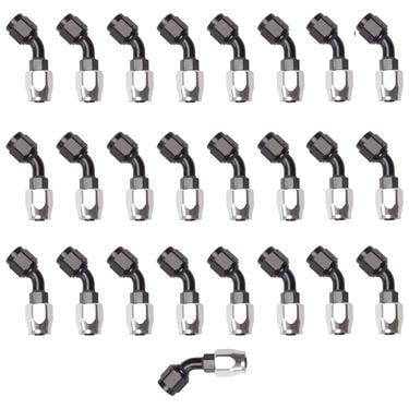 Russell-Edel 610105 Black Full Flow 45 Degree Hose End Fitting