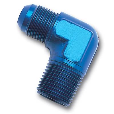 Russell-Edel 660810 90 Deg. Adapter Fitting 0.25 In.- Blue