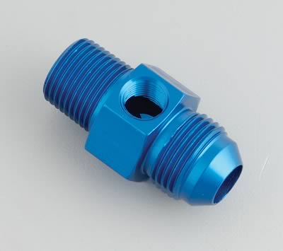 Russell-Edel 670080 Fuel Pressure Gauge Fitting, Blue