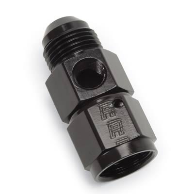Russell-Edel 670343 Fuel Pressure Gauge Fitting- Black