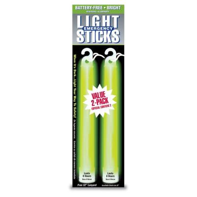 Ready Amer 27217 Green 8 Hour Lightstick- Pack - 2