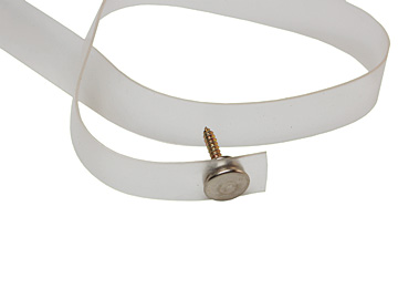 A750 18 In. Plastic Tie Back- Clear