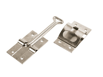 E217 4 In. Entry Door Holder, Zinc