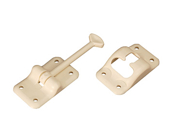 E233 3.25 In. T-Style Door Holder- Colonial White