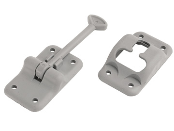 ENTRY DOOR HOLDER - PLASTIC T - 3 1/2IN - GREY