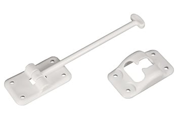 E235 6 In. T-Style Door Holder, White