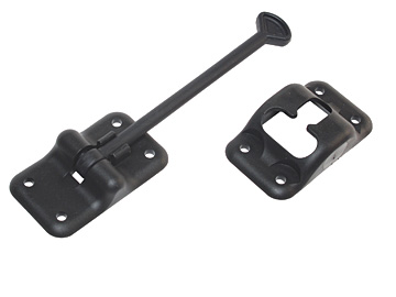 E236 6 In. T-Style Door Holder, Black