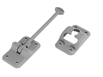 E238 6 In. Entry Door Holder, Grey