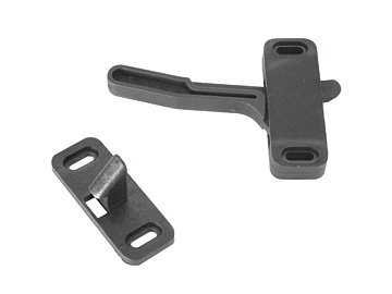 SCREEN DOOR LATCH, BLACK - PHILLIPS - LEFT HAND