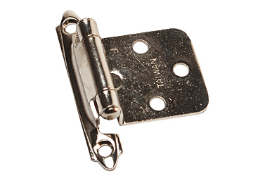 H238 Self-Closing Hinge, Nickel - 2 Pack, 2PK
