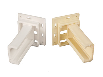 H305 White Small C Shaped Drawer Socket