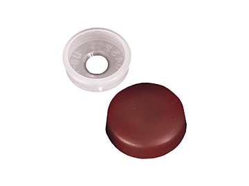 H605 Walnut Screw Cover - 14 Pack