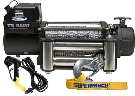 1595200 Winch Tiger Shark- Black - 9500 Lbs.